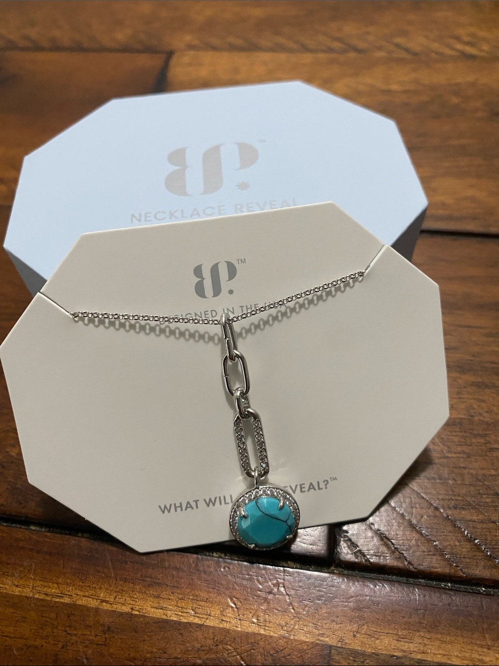 Bomb Party OG Originals Necklace - Turquoise Magnesite - Rhodium Plating